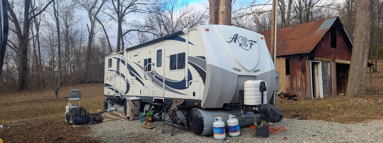 Arctic Fox camper at Beaver Creek State Park in Ohio